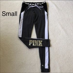 Pink bling legging small